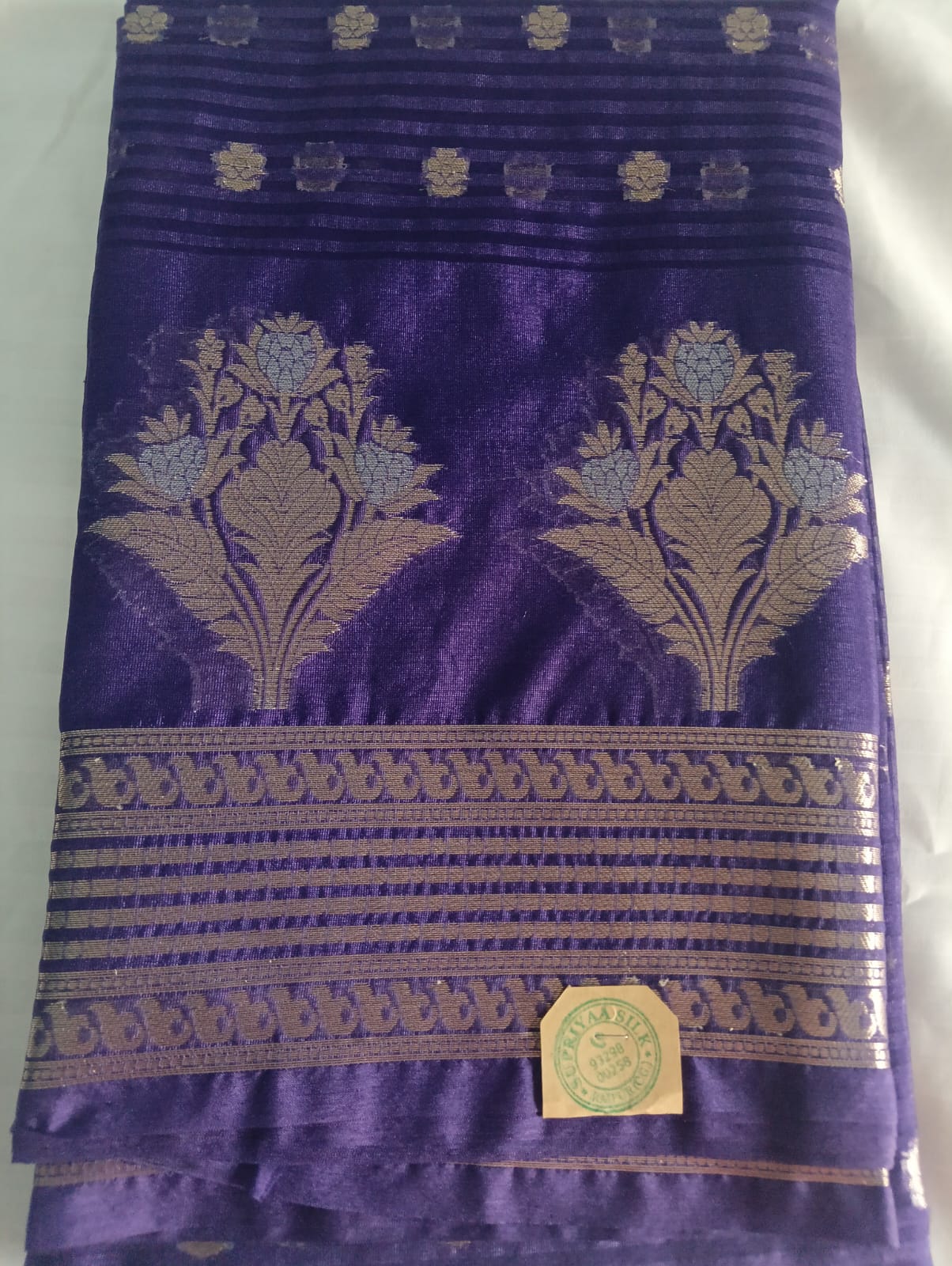 WhatsApp Image 2026-07-14 at 2.31.26 PM Semi Kosa Silk Saree with Zari Resham Work – Violet Blue | Supriyaa Silk - Image 1